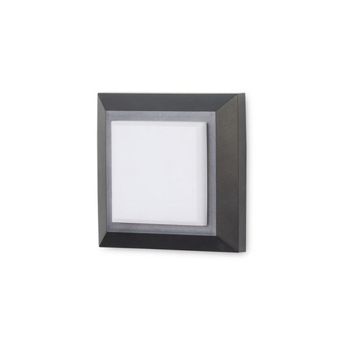 WALL FIXTURE IP65 KAIRO DIFFUSER SQUARE LED 4W SW 2700-3200-4000K ON-OFF BLACK 7
