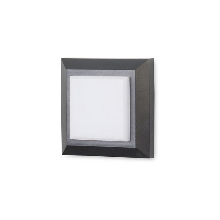 Kairo Diffuser Square Wall Light | 4.0W 2700K CRI80 | Black | PX-0755-NEG