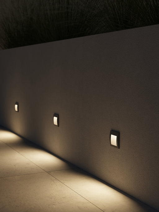 RECESSED WALL LIGHTING IP65 ZILO LED 3.6W SW 2700-3200-4000K ON-OFF GREY 465