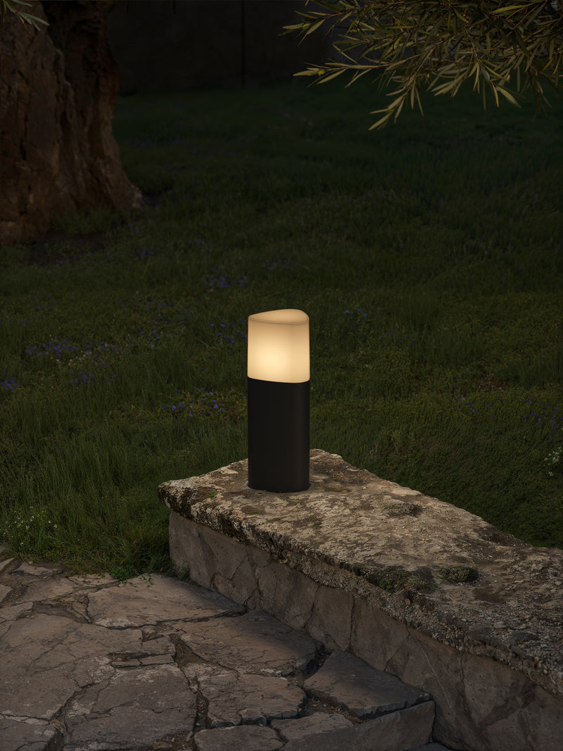 BOLLARD IP44 MANDELA 300MM E27 15W URBAN GREY