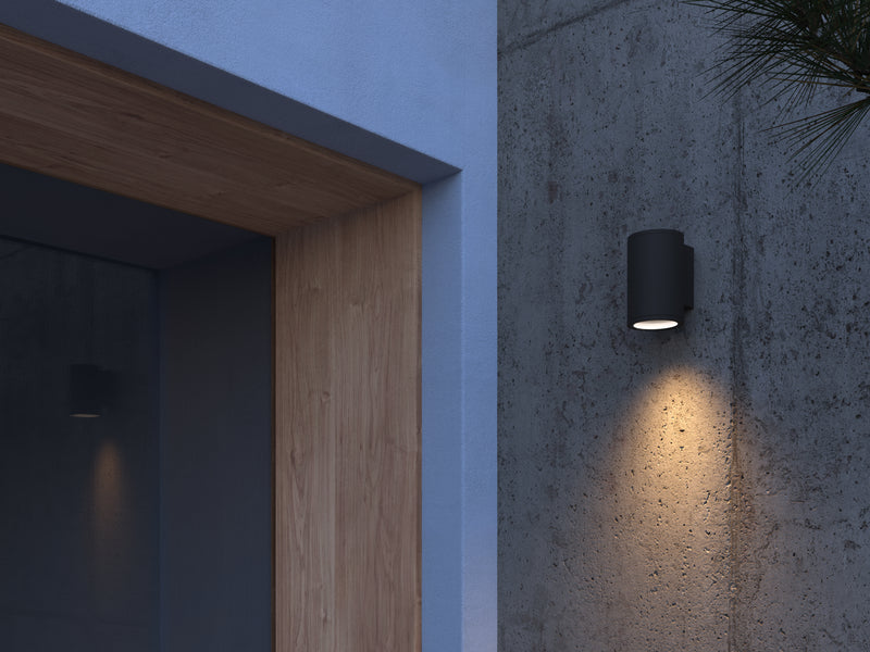 WALL FIXTURE IP54 ORION SINGLE EMISSION GU10 8W BLACK