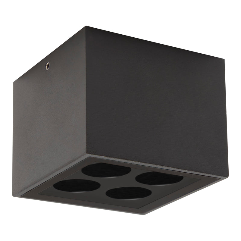 CEILING FIXTURE IP65 CREST 6.6W LED WARM-WHITE 3000K ON-OFF BLACK 611LM