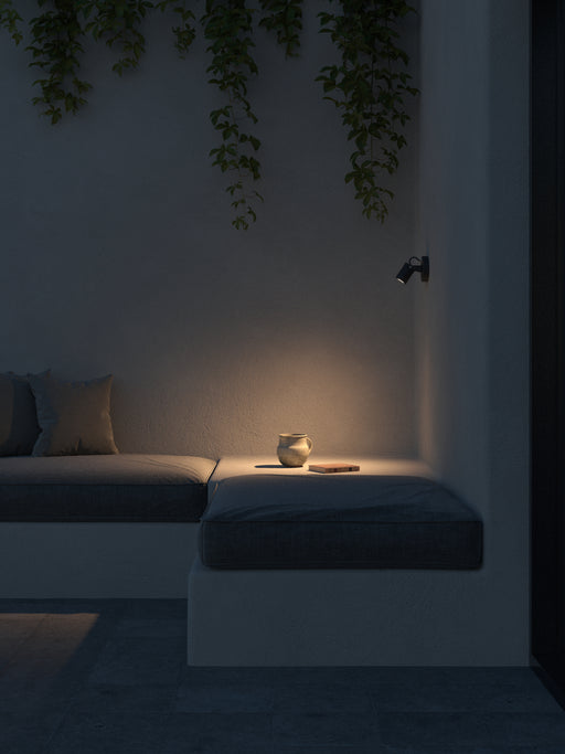 WALL FIXTURE IP65 VISTA LED 4.9W LED WARM-WHITE 3000K ON-OFF BLACK 525