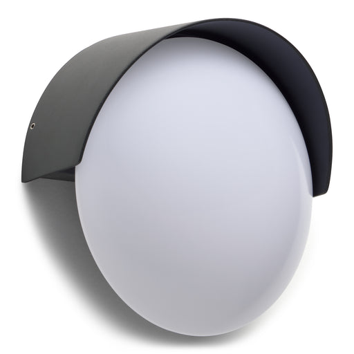 WALL FIXTURE IP54 AURO LED 6.2W 3000K ON-OFF BLACK 827
