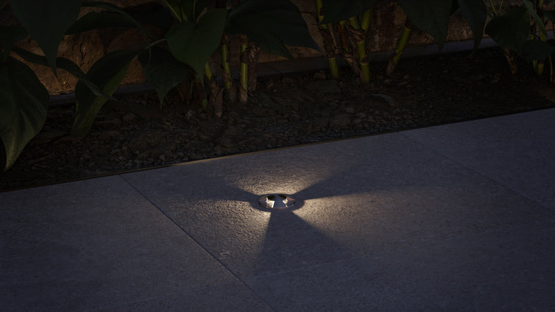 RECESSED UPLIGHTING IP65-IP67 SENYA 3 WINDOWS LED 1.2W LED WARM-WHITE 3000K ON-O