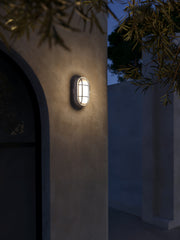 WALL FIXTURE IP44 FOND OVAL E27 15W WHITE