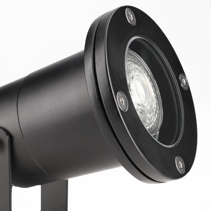 PX-1400-NEG, SPOTLIGHT IP65 POST GU10 8W BLACK, Black, Transparent
