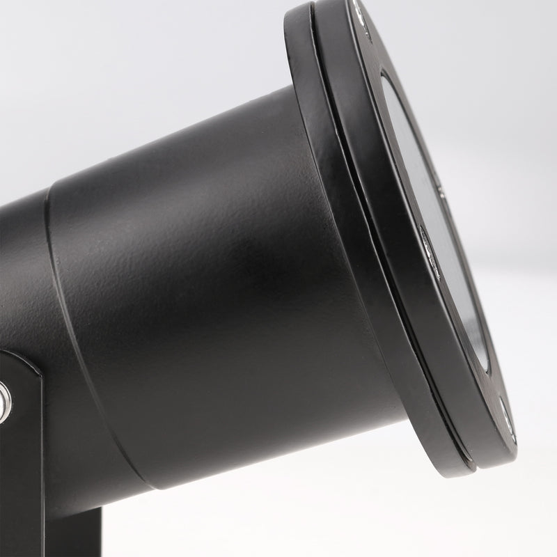 PX-1400-NEG, SPOTLIGHT IP65 POST GU10 8W BLACK, Black, Transparent
