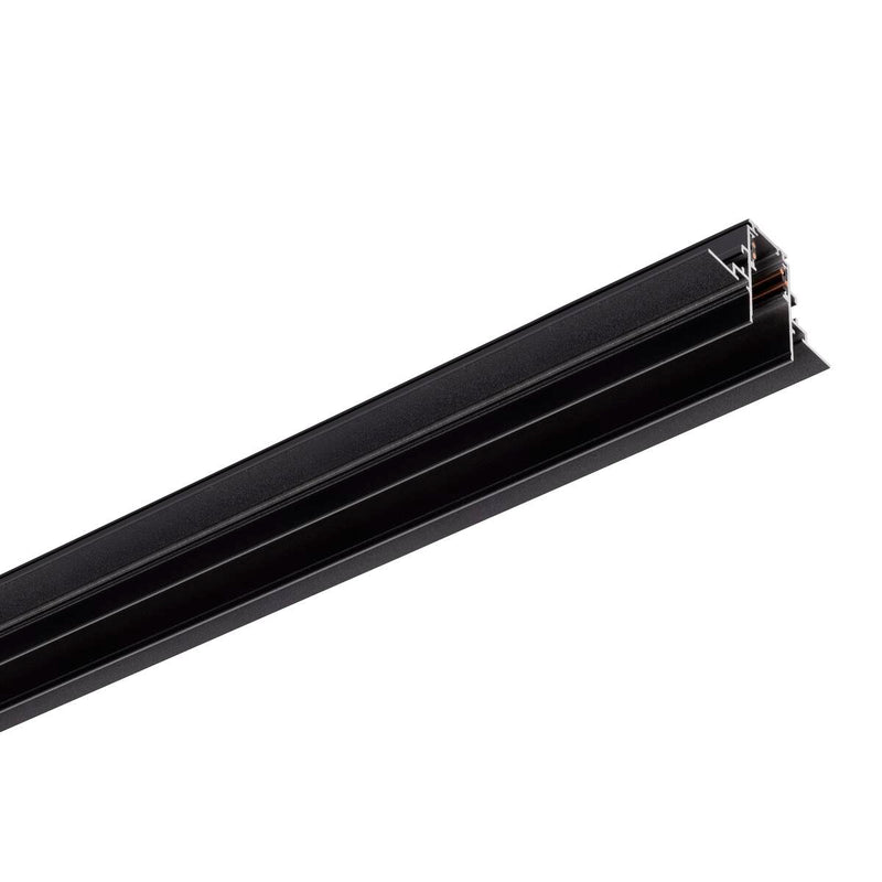 SLV 1006563 4 m recessed mounting track, 48V TRACK, black, DALI