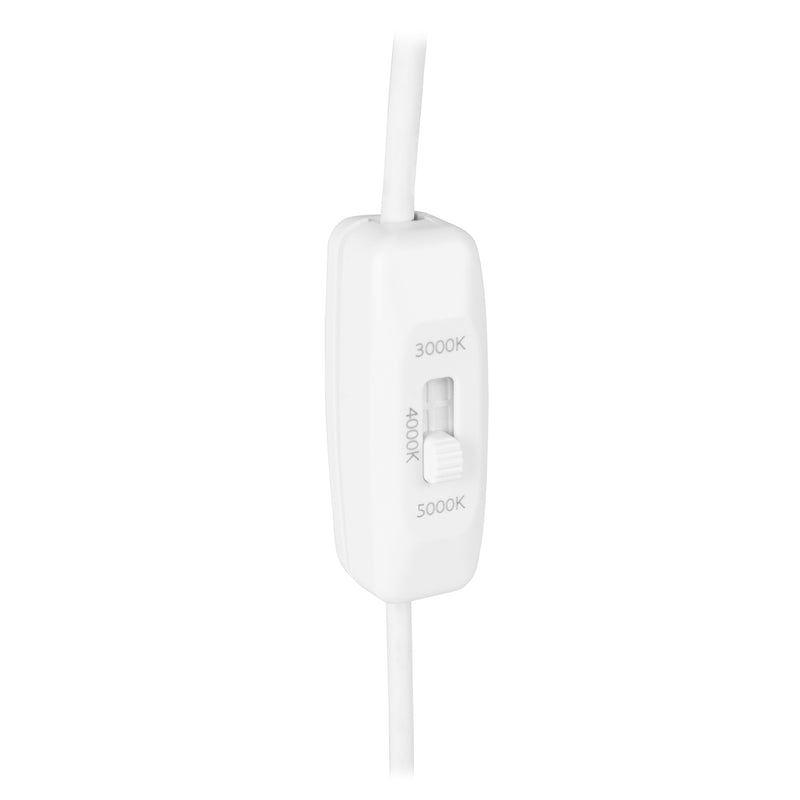 TC-0070-BLA, DOWNLIGHT MIX CCT LED 6.2W SW 3000-4000-5000K ON-OFF  IP23 900, White, Transparent