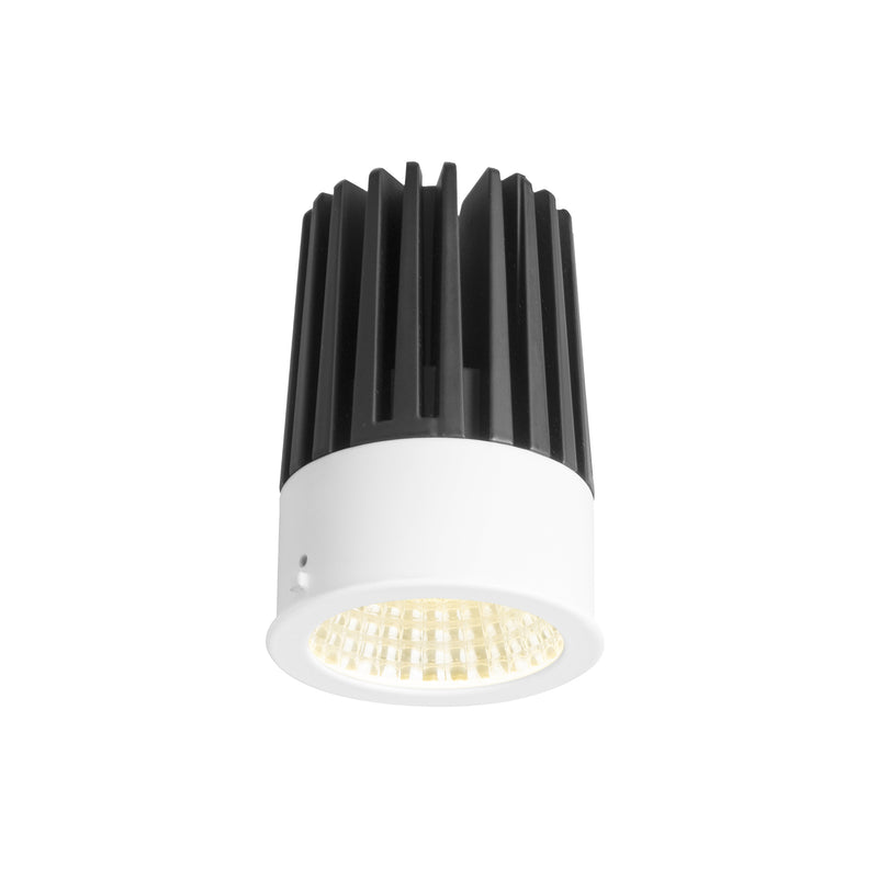 TC-0071-BLA, DOWNLIGHT MIX CCT LED 11.2W SW 3000-4000-5000K ON-OFF  1624, White, Transparent