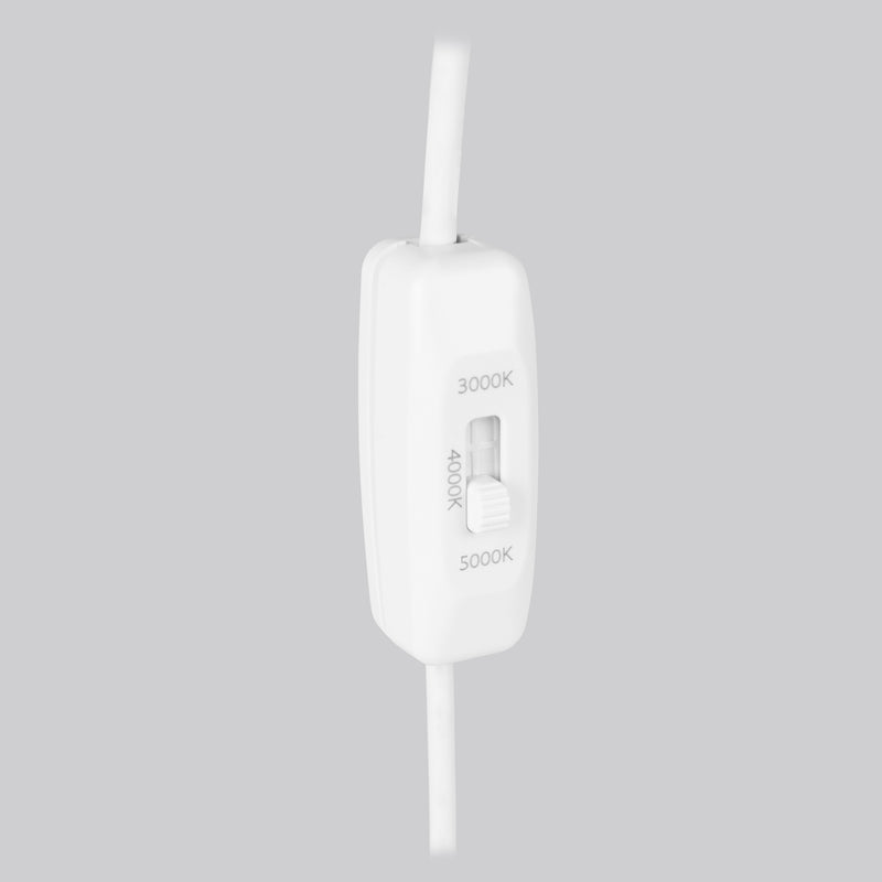 TC-0071-BLA, DOWNLIGHT MIX CCT LED 11.2W SW 3000-4000-5000K ON-OFF  1624, White, Transparent