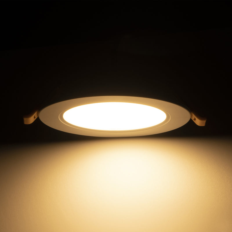 TC-0081-BLA, DOWNLIGHT ELEMENT Ø95MM LED 4.8W SW 3000-4000-6000K ON-OFF  IN IP20 / OUT , White, Gold