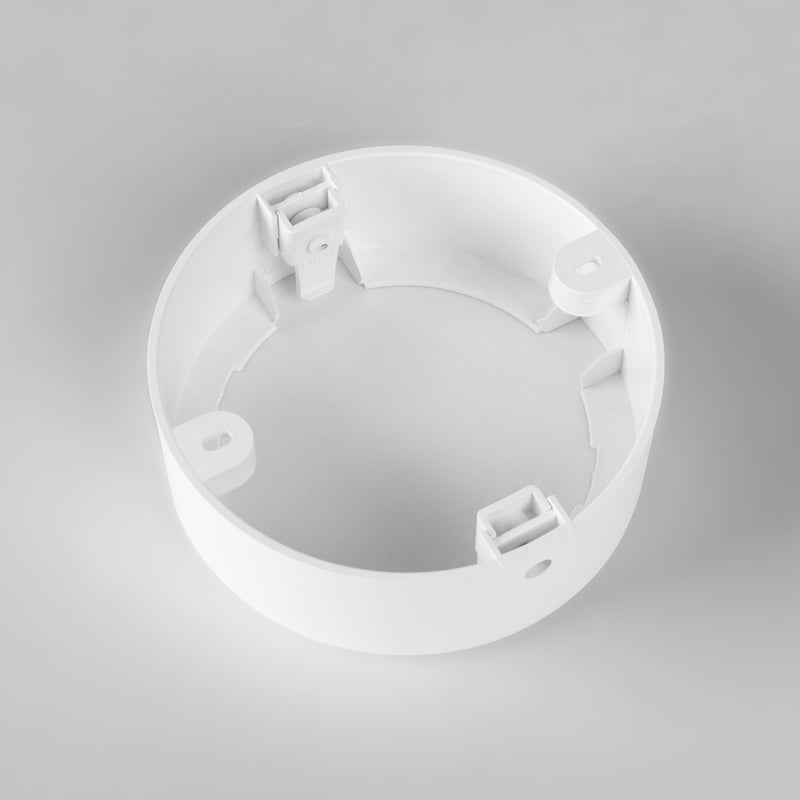 TC-0084-BLA, ACCESSORY ELEMENT SURFACE FRAME Ø120MM , White