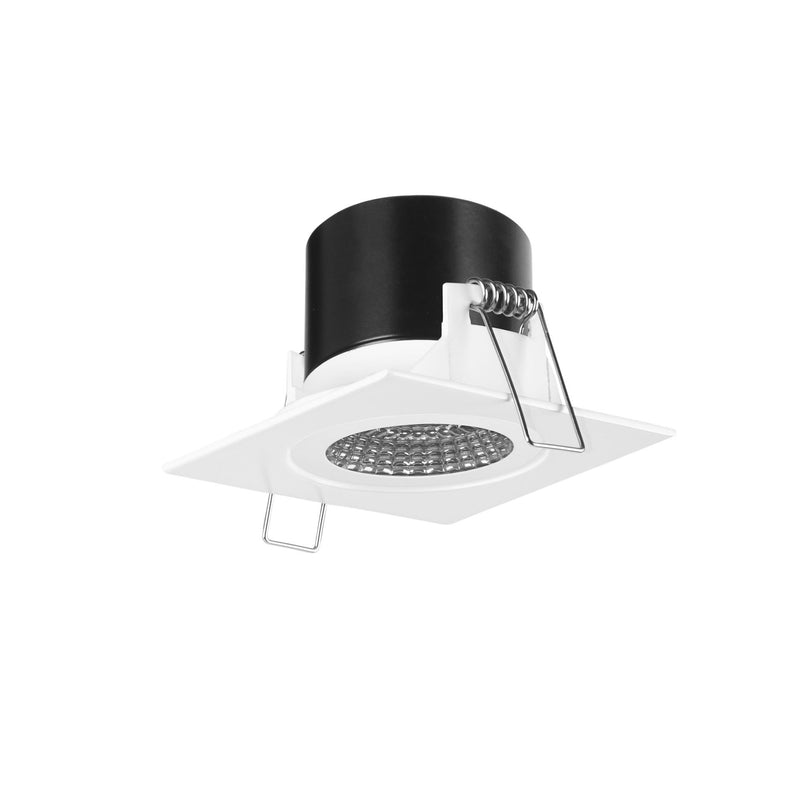 TC-0111-BLA, STRUCTURE MIX SQUARE FIXED 81MM ALUMINIUM  IP20, White