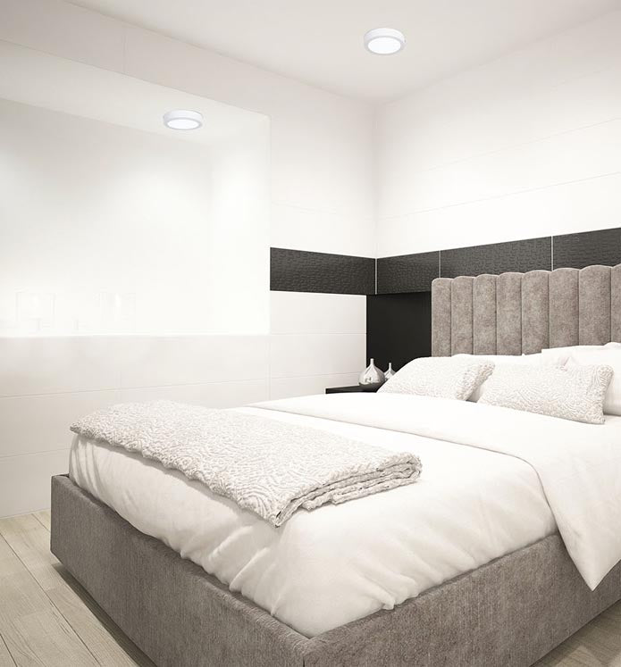 TC-0160-BLA, CEILING FIXTURE EASY ROUND SURFACE Ø170MM IP23 LED 10W LED WARM-WHITE 3000K ON-, White, Opal
