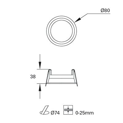 TC-0200-BLA, STRUCTURE MIX FRAME Ø80MM ALUMINIUM  IP54, White