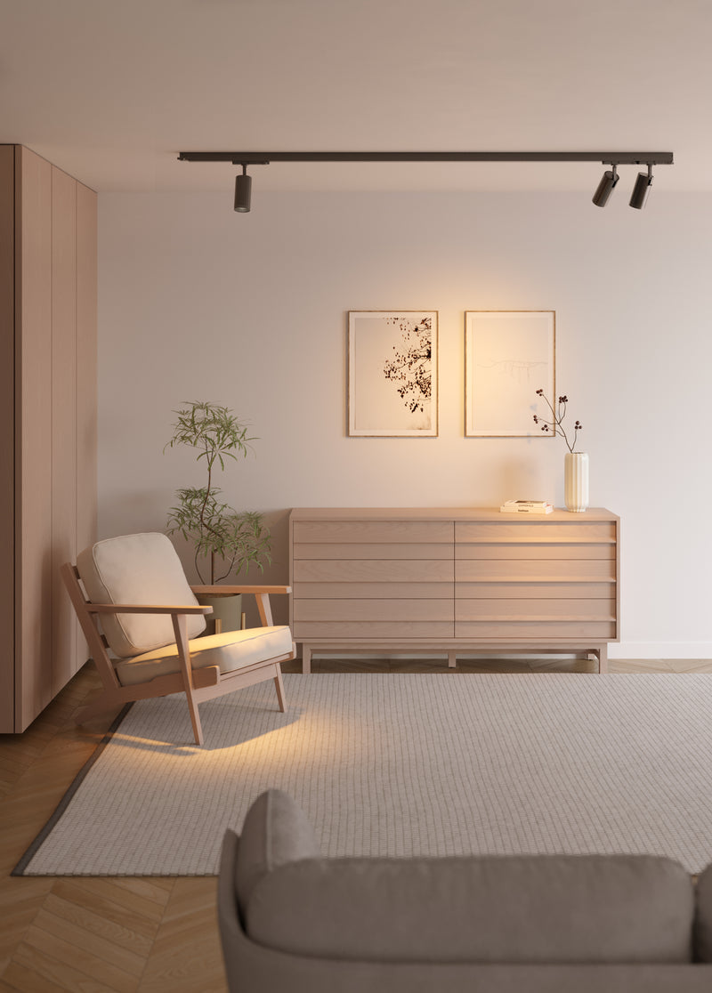 SPOTLIGHT TENT Ø65 LED 24W SW 2700-3200-4000K ON-OFF BLACK IP20 3200