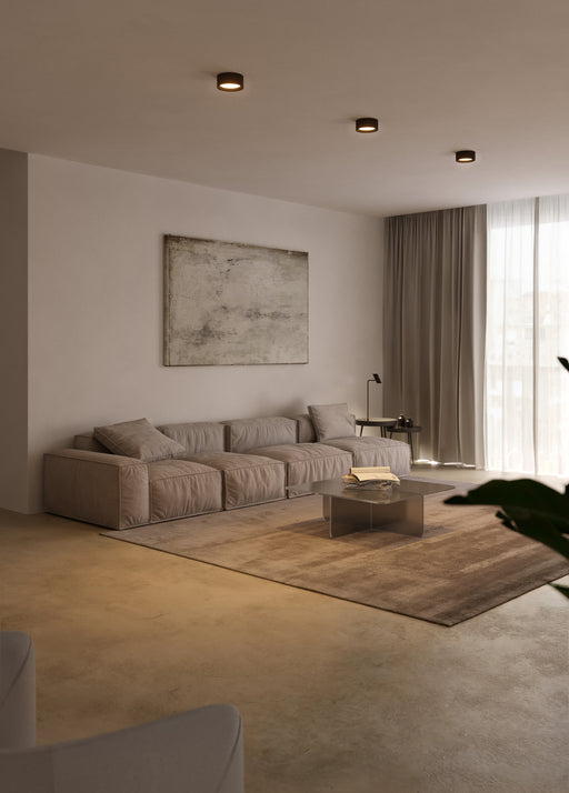 CEILING FIXTURE JET SURFACE Ø118MM IP20 LED 9.5W SW 2700-3200-4000K ON-OFF BLAC