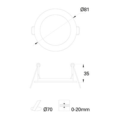 TC-1900-BLA, STRUCTURE MIX FRAME Ø81MM ALUMINIUM , White