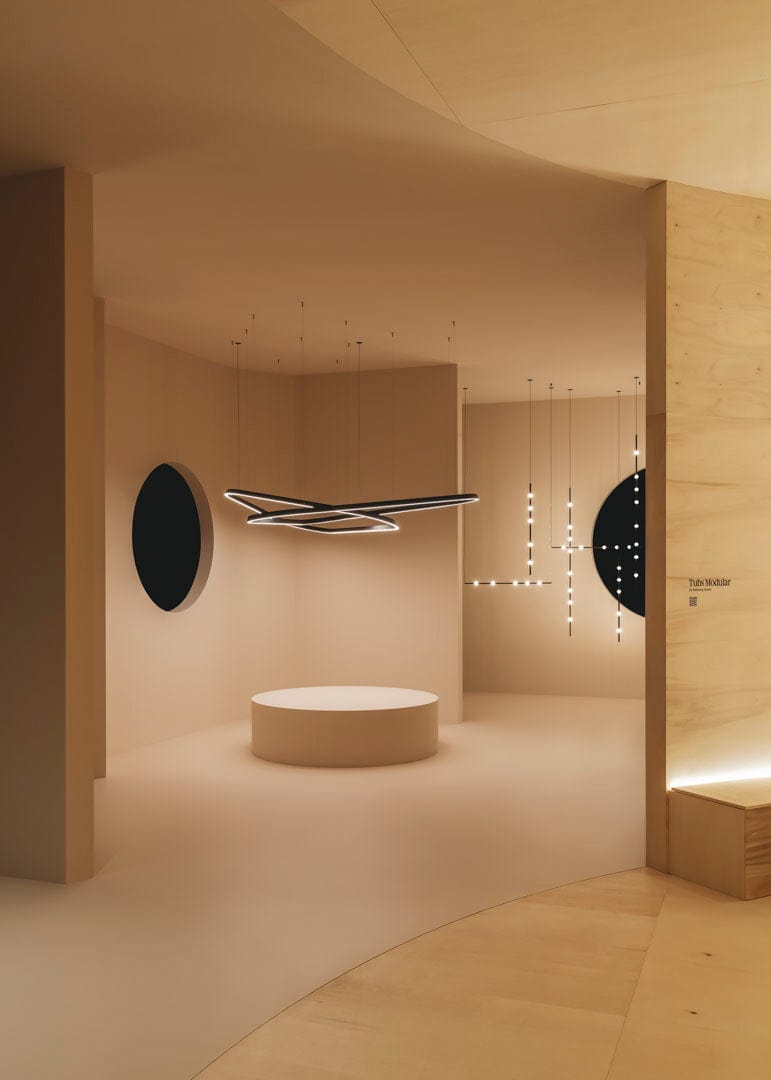 PENDANT GEOMETRIC TRIANGULAR MINI DOUBLE LED 220 LED WARM-WHITE 2400K ON-OFF GOL