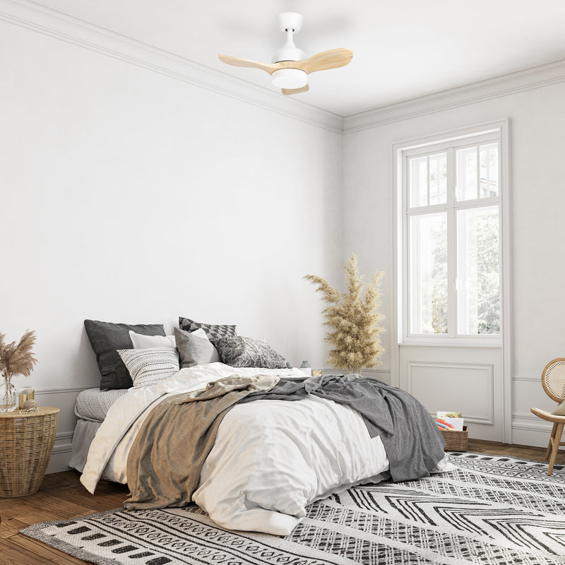 FAN CALAR Ø750MM IP20 LED SW 2700-4000-6000K ON-OFF WHITE LIGHT WOOD 2570