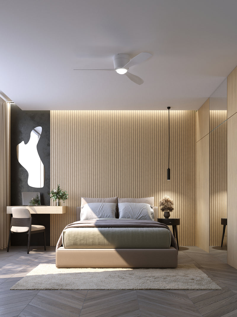 FAN BORA Ø988MM IP20 LED SW 2700-4000-6000K ON-OFF WHITE WHITE 2658