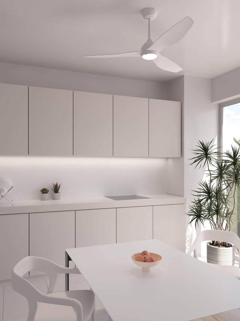 FAN PAM Ø1320MM IP20 LED SW 3000-4000-5000K ON-OFF WHITE WHITE 2875