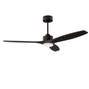 FAN STEM EVO Ø1320MM BAR LIGHT IP20 LED SW 3000-4000-5000K ON-OFF BLACK BLACK 2