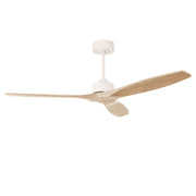 FAN STEM EVO Ø1320MM BAR WITHOUT LIGHT IP20 WHITE LIGHT WOOD