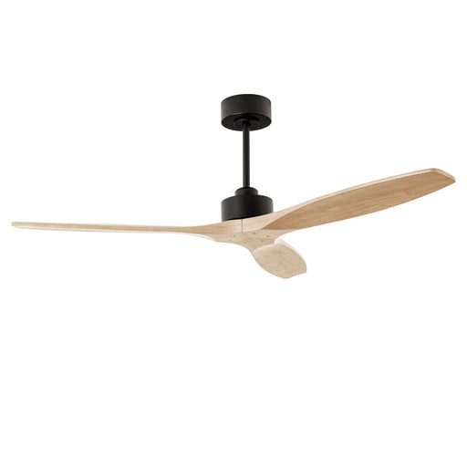 FAN STEM EVO Ø1320MM BAR WITHOUT LIGHT IP20 BLACK LIGHT WOOD