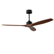 FAN STEM EVO Ø1320MM BAR WITHOUT LIGHT IP20 BLACK MADERA OSCURA