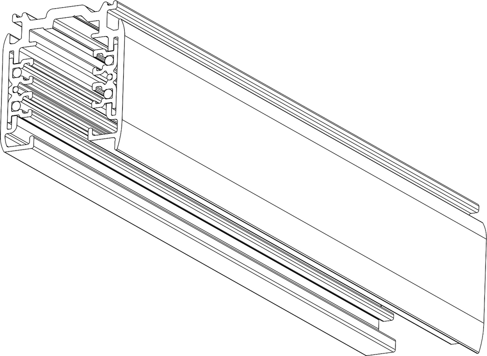 3 Circuit Track Lighting DALI Global Trac® Pulse 2M White Surface mounted