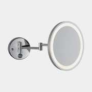 BATHROOM MIRROR IP44 REFLEX ROUND LED 6W 3000K 139LM. MIRROR MAGNIFICATION X5