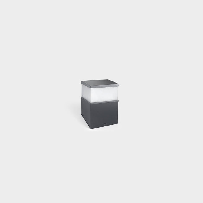 BOLLARD IP65 CUBIK LED 201MM LED 17.5 SW 2700-3200-4000K ON-OFF URBAN GREY 1291L