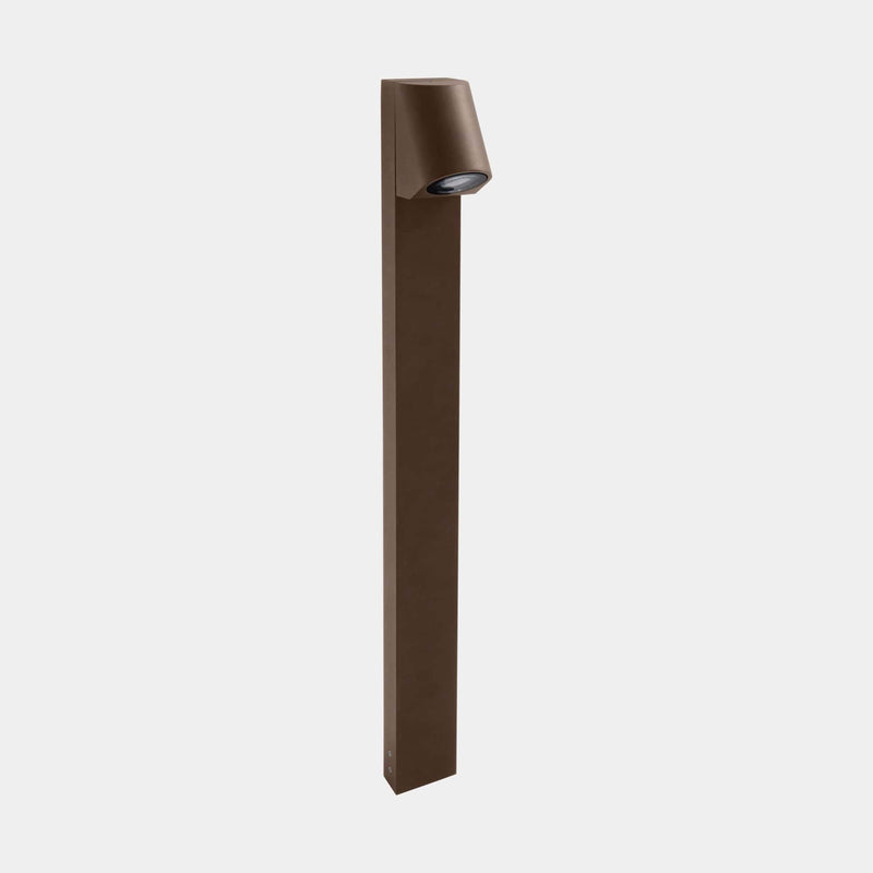 BOLLARD IP66 EKO INCLINED GU10 8 BROWN