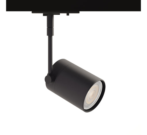 Black Track Light Fitting, Cano Arm Short GU10, Dimmable, for Single Circuit Black Track Lighting