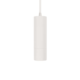 White Track Light Fitting, Cano Pendant short GU10, Dimmable, for Single Circuit White track Lighting