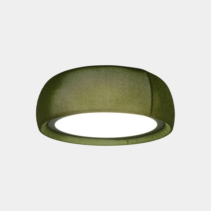 CEILING FIXTURE GONG LED 32.4 3000K DALI-2 VERD RAL 6003 MATT TEIXIT TEXTIL VERD