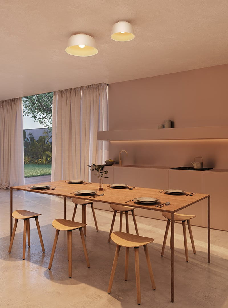 CEILING FIXTURE MISO Ø285MM E27 15 WHITE 422LM