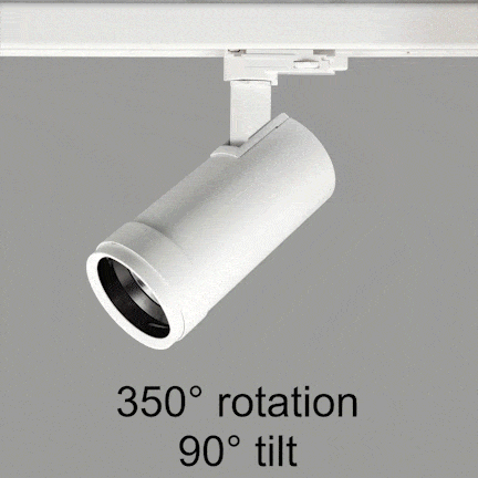 Z15DCCTM-WH – MLS Zoom 15 3 Circuit Tracklight White 10 - 60 degree Zoom Switchable 3000K/4000K/5700K Dimmable 15W