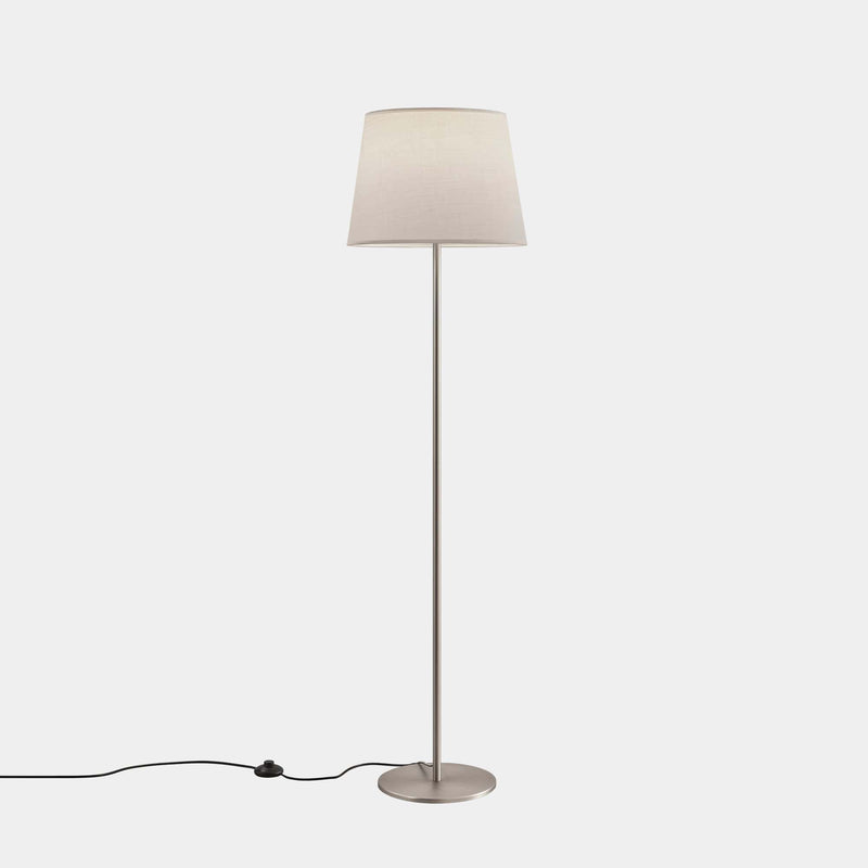 FLOOR LAMP METRICA E27 100 SATIN NICKEL. SHADE NOT INCLUDED.