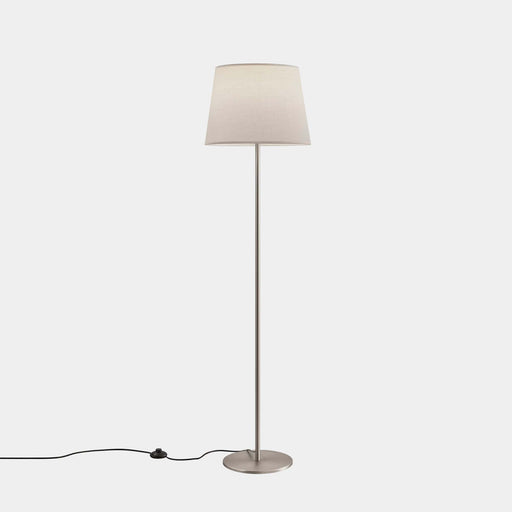 FLOOR LAMP METRICA E27 100 SATIN NICKEL. SHADE NOT INCLUDED.