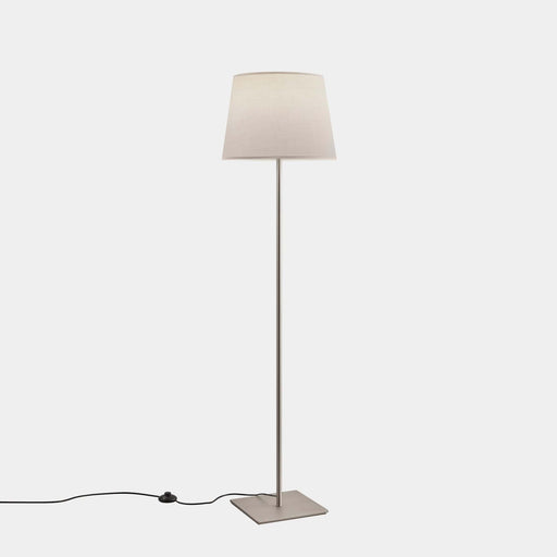 FLOOR LAMP METRICA SQUARE E27 15 SATIN NICKEL 476LM