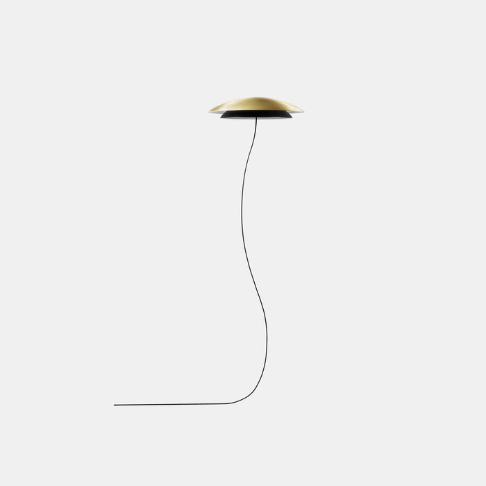 FLOOR LAMP NOWAY DOUBLE SCREEN LED 18 LED WARM-WHITE 3000K ON-OFF MATTE GOLD 495 00-7979-DN-05