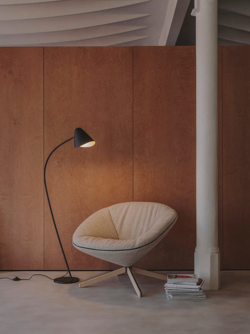 FLOOR LAMP ORGANIC E27 15 BLACK 771LM