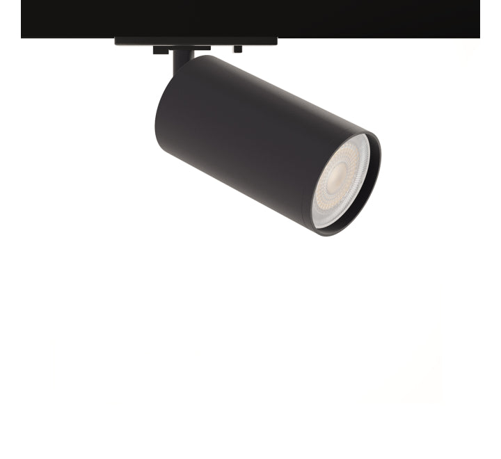 Black Track Light Fitting, Halo GU10, Dimmable, for Single Circuit Black Track Lighting