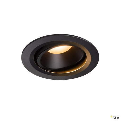 Numinos Dl L, Indoor Led Recessed Ceiling Light Black/black 2700k 20° Gimballed, Rotating And Pivoting - Toplightco