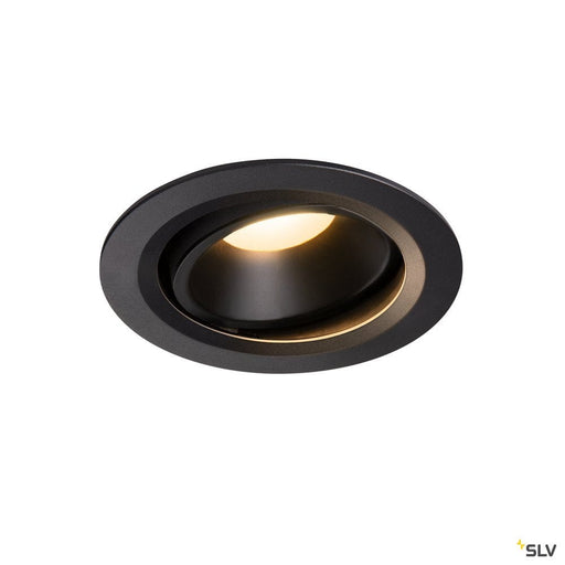 Numinos Dl L, Indoor Led Recessed Ceiling Light Black/black 3000k 20° Gimballed, Rotating And Pivoting - Toplightco