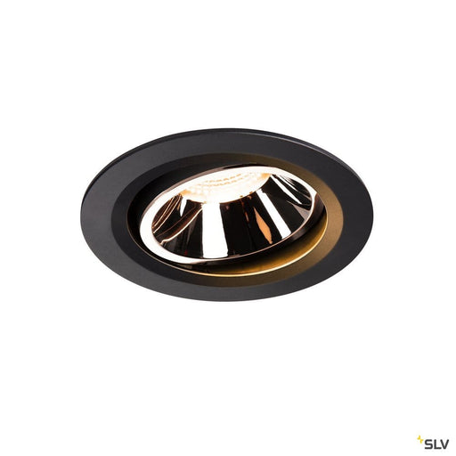 Numinos Dl L, Indoor Led Recessed Ceiling Light Black/chrome 2700k 20° Gimballed, Rotating And Pivoting - Toplightco